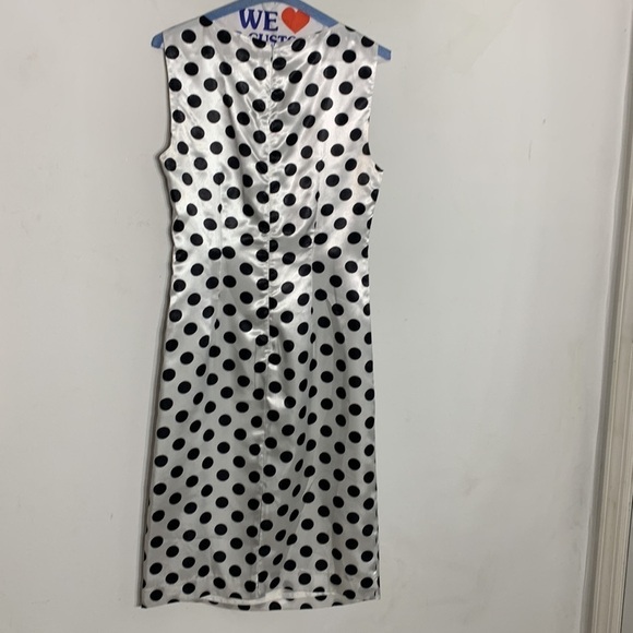 Ashro sleeveless midi pencil dress polkadot and yellow jacket size 6 women’s - Picture 8 of 10